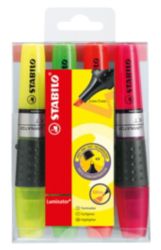 Stabilo Luminator Highlighter Double Capacity Assorted Pack of 4 
