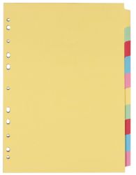 Concord A4 Manilla 10 Part Divider