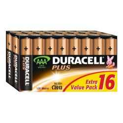 Duracell Plus Alkaline 15V AAA Batteries Pack of 16 