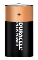Duracell Plus MN1300 Alkaline D Batteries Pack of 8 