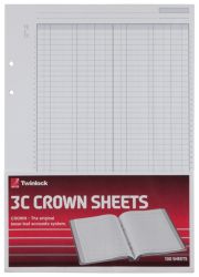 Twinlock Crown 3C 12 3 4 x 9 Double Cash Ledger