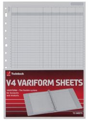 Twinlock Variform V4 11 3 4 X 8 1 4 5 Cash Column Sheets