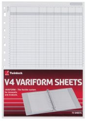 Twinlock Variform V4 11 3 4 X 8 1 4 6 Cash Column Sheets