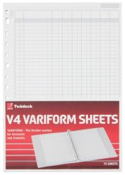 Twinlock Variform V4 11 3 4 X 8 1 4 7 Cash Column Sheets