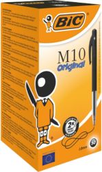 Bic M10 Clic Medium Ballpoint Black Pack of 50