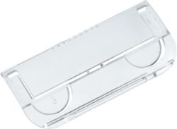 Rexel Crystalfile Plastic Tabs For Suspension Files Clear Pack of 50