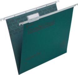 Rexel Crystalfile Classic Suspension Files Manilla V Base 15mm Capacity A4 Green Box 50