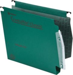 Rexel Crystalfile Classic Lateral Suspension Files Manilla 30mm Capacity W275xh280mm Green Box 50