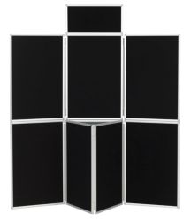 7 Panel Display Unit Black 316H x 619Wmm