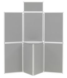 7 Panel Display Unit Grey 923H x 619Wmm
