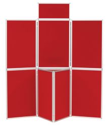 7 Panel Display Unit Red 923H x 619Wmm