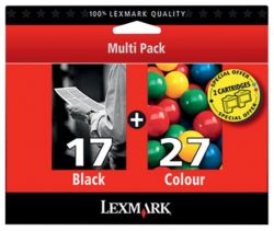 Lexmark 17 27 Black Cyan Magenta Yellow Printer Ink Cartridge 80D2952