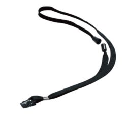Durable Fabric Badge 17cent Long Black Necklace 10 pk