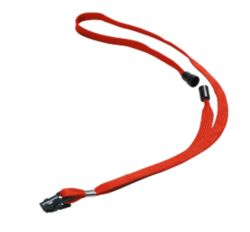 Durable Fabric Badge 17cent Long Red Necklace 10 pk