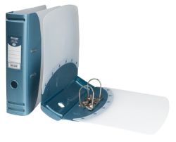 Hermes Polypropylene Lever Arch Files A4 Metallic Blue