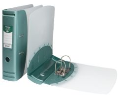 Hermes Polypropylene Lever Arch Files A4 Metallic Green