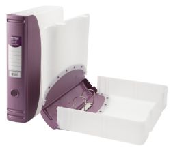 Hermes Polypropylene Box File Metallic Pink