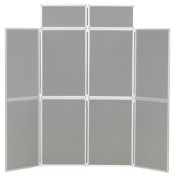 8 Panel Display Unit Grey 923H x 619Wmm