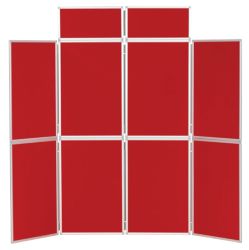 8 Panel Display Unit Red 923H x 619Wmm