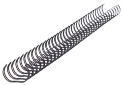 120 Sheet Capacity Wire Binding Combs Black 34 Ring 100pk
