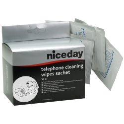 Niceday Telephone Wipes Box of 50