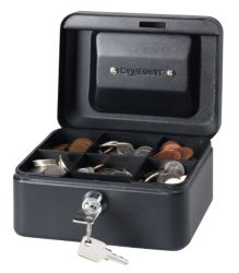 Niceday Cash Box Black 152 x 80 x 118 mm