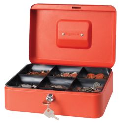 Niceday Cash Box Red 250 x 90 x 180 mm