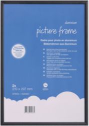 Niceday Aluminium Frame Black 297H x 210Wmm 2 Per Pack