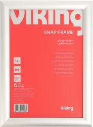 Niceday Aluminium Snap Frame Internal dimensions 297H x 210WmmExternal dimensions 327H x 240Wmm