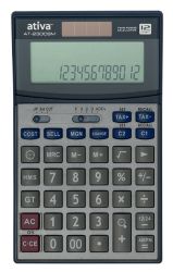 Ativa AT230 Desktop Calculator 12 Digit Battery Solar Powered 163x95x36mm