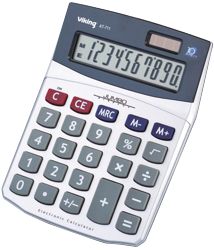 Ativa AT711 Desktop Calculator 10 Digit Battery Solar Powered 160x115x40mm