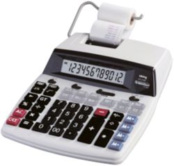 Ativa AT2100 Printing Calculator 12 Digit Mains Battery Powered 265x195x55mm