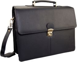 Black Leather Briefcase