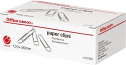 Office Depot Paper Clips Giant 50mm 100 Per Box 