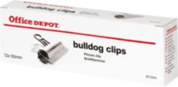 Office Depot Clips Silver 50mm 12 Per Box