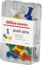 Office Depot Push Pins 9mm 20 Per Box