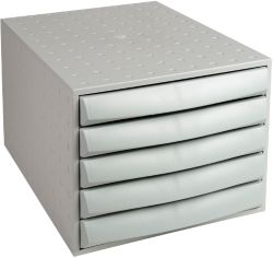 Multi Form The Box Filing drawers 5 Draw Closed Grey