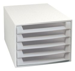 Multi Form The Box Filing drawers 5 Draw Open Grey