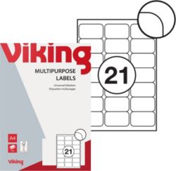 Niceday Laser Labels 635x381mm 21 Labels x 100 Sheets 