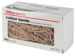 Office Depot Rubber Brown Bands Assorted 500g