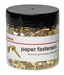 Office Depot Paper Fasteners 25mm 500 tub