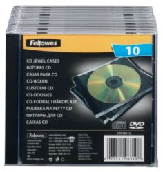 Fellowes Single Capacity CD Jewel Cases 10Pk
