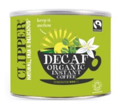 Clipper Fairtrade Organic Decaf Coffee 500g Tin
