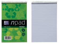 Oxford npad Recycled Soft Cover Wirebound Notebook B6 Ruled Margin