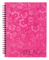 Pink Black Wirebound Hardback Notebooks A5