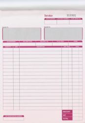2 Part Invoice Books 203 x 279mm