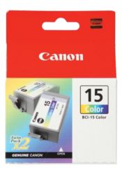 Canon BCI15C Cyan Magenta Yellow Printer Ink Cartridge 