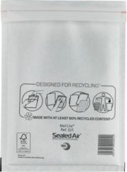 Sealed Air Mail Lite Bubble Bags White D 1 180x260mm 100 Per Pack
