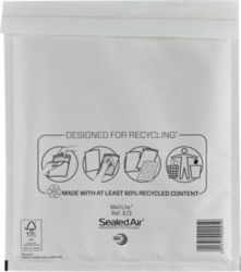 Sealed Air Mail Lite Bubble Bags White E 2 220x260mm 100 Per Pack