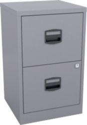 Bisley 2 Drawer Filing Cabinet Light Grey 672H x 413W x 400D mm